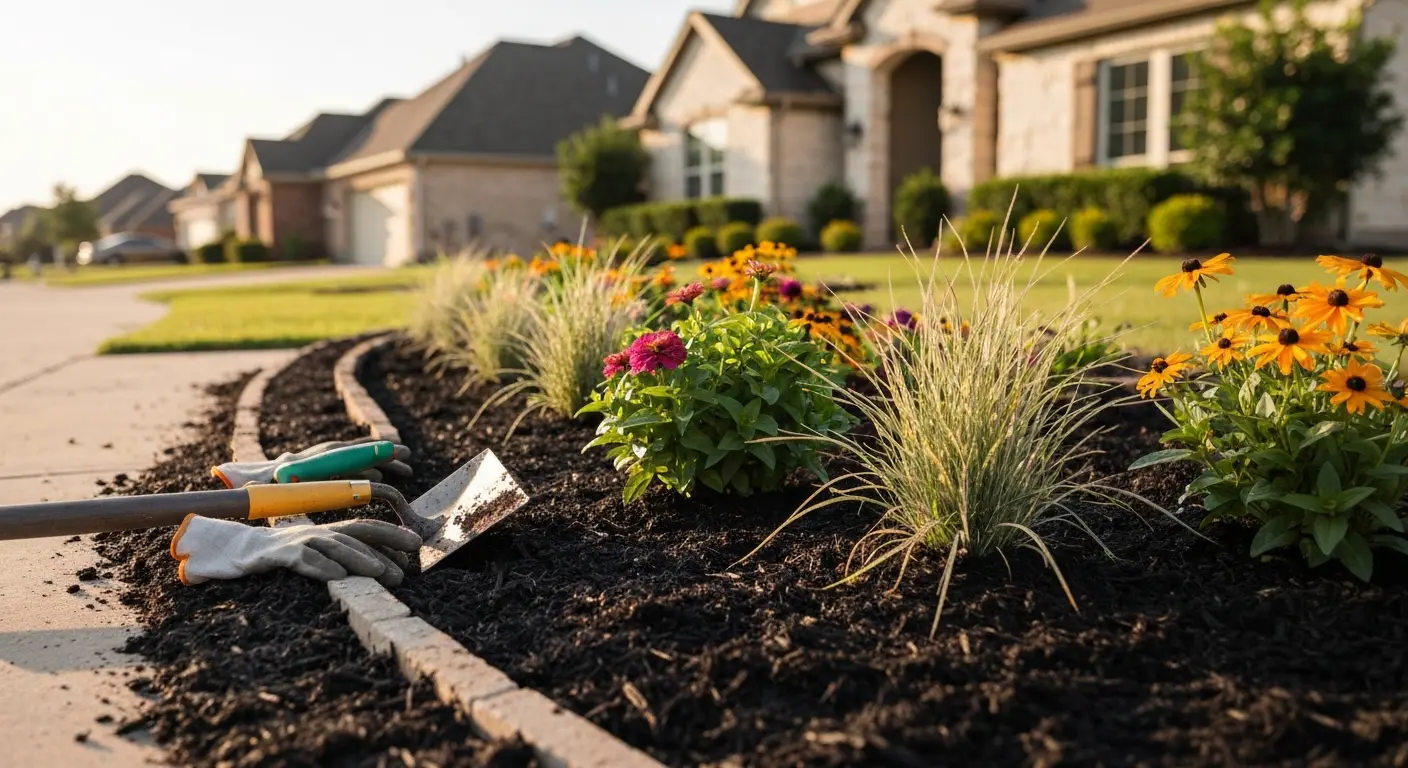 Flower bed planting and design