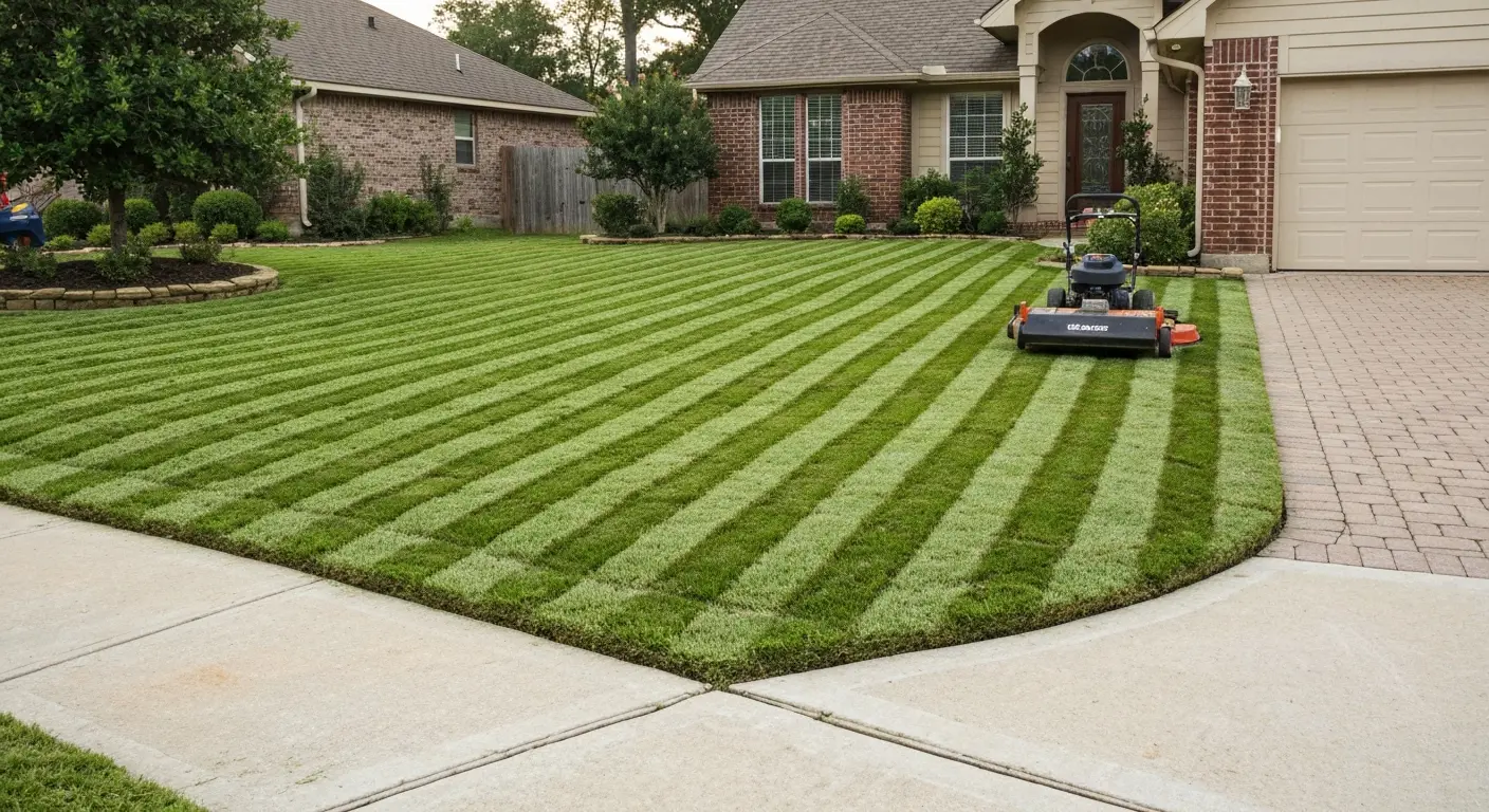 Regular lawn maintenance