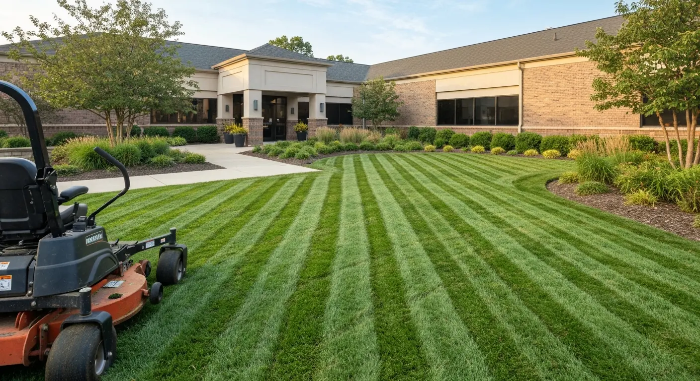 Commercial lawn care services