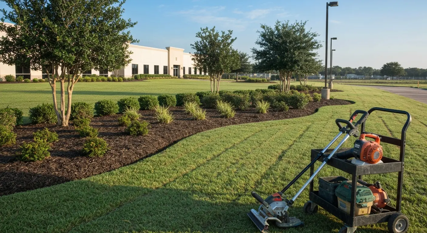 Commercial property landscaping