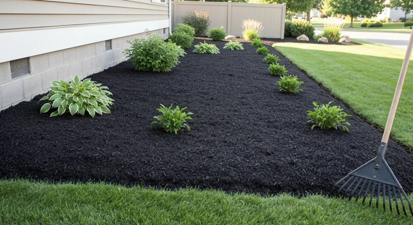 Mulch and landscape bed service