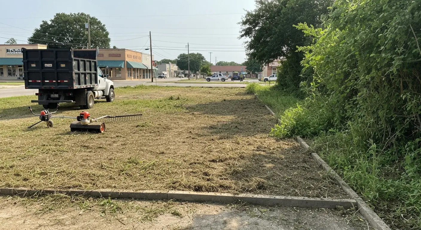 Commercial overgrowth cleanup