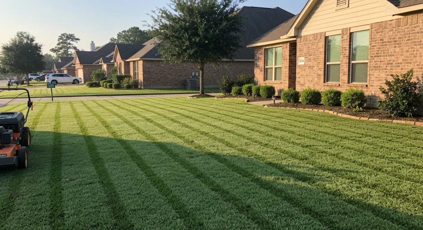 Residential lawn maintenance