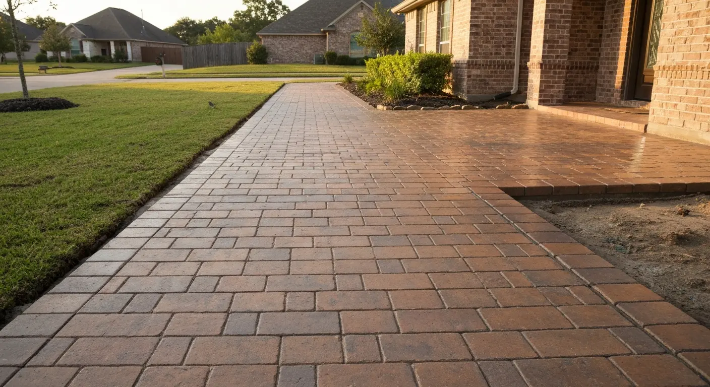 Decorative walkway pavers
