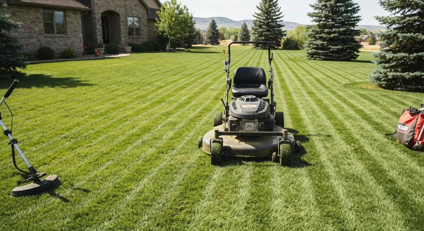 Lawn maintenance in Highlands