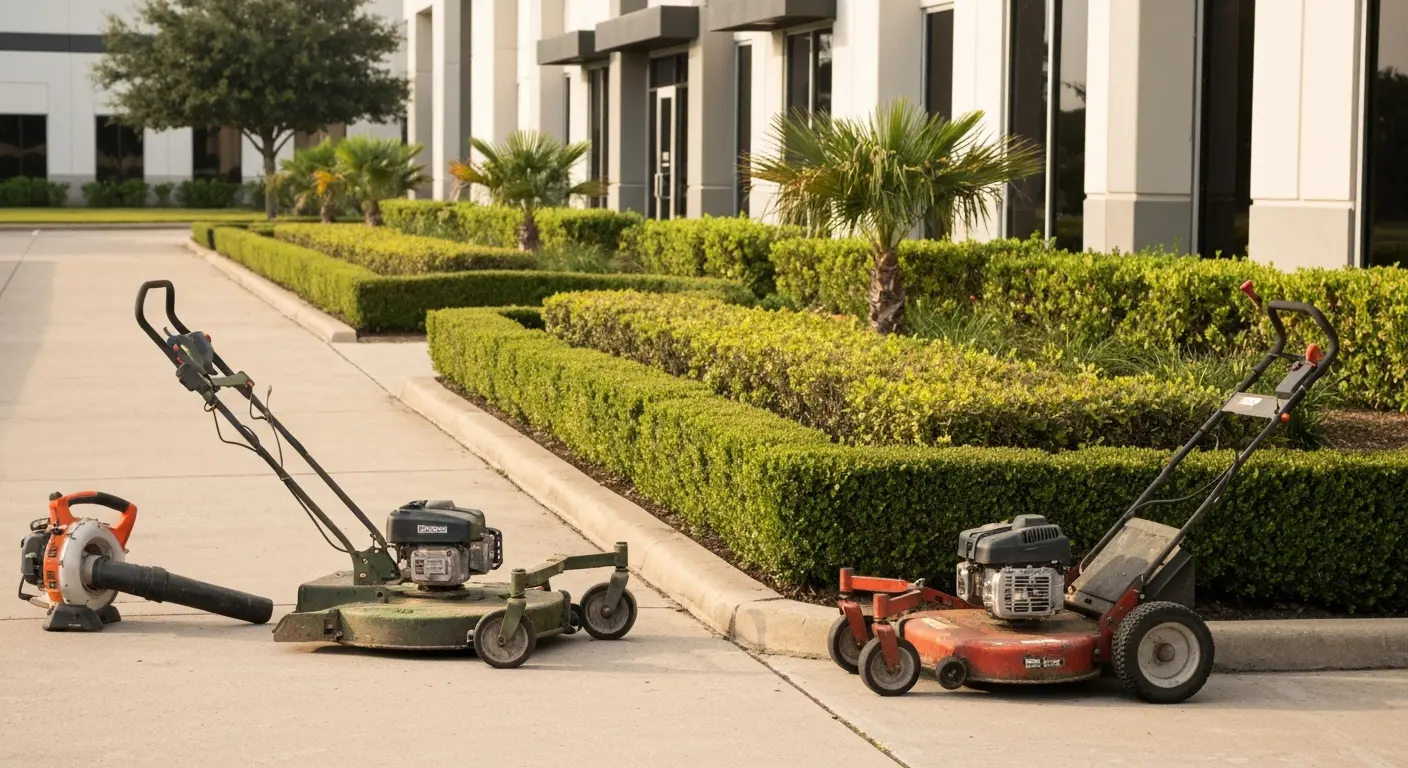 Commercial landscaping project