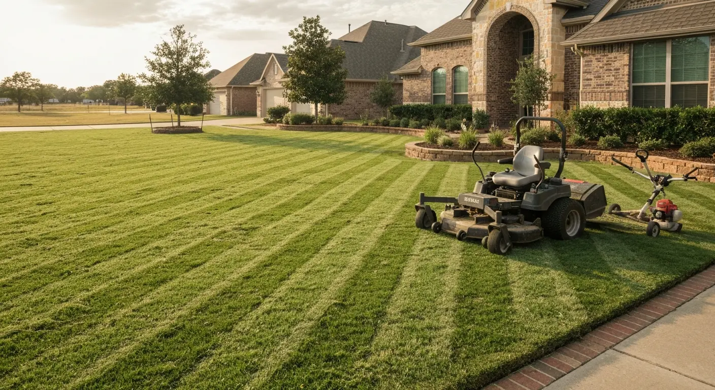 Lawn maintenance service