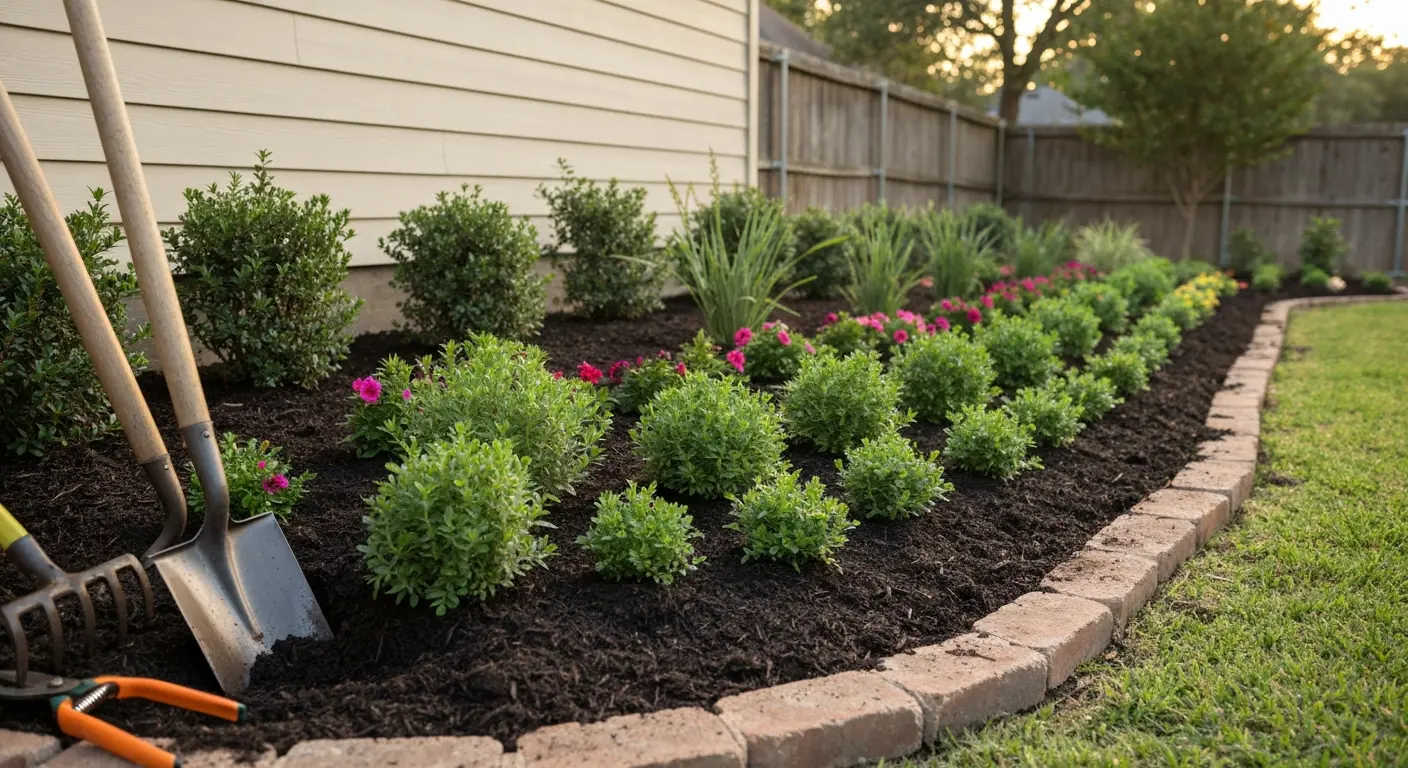 Flower bed planting