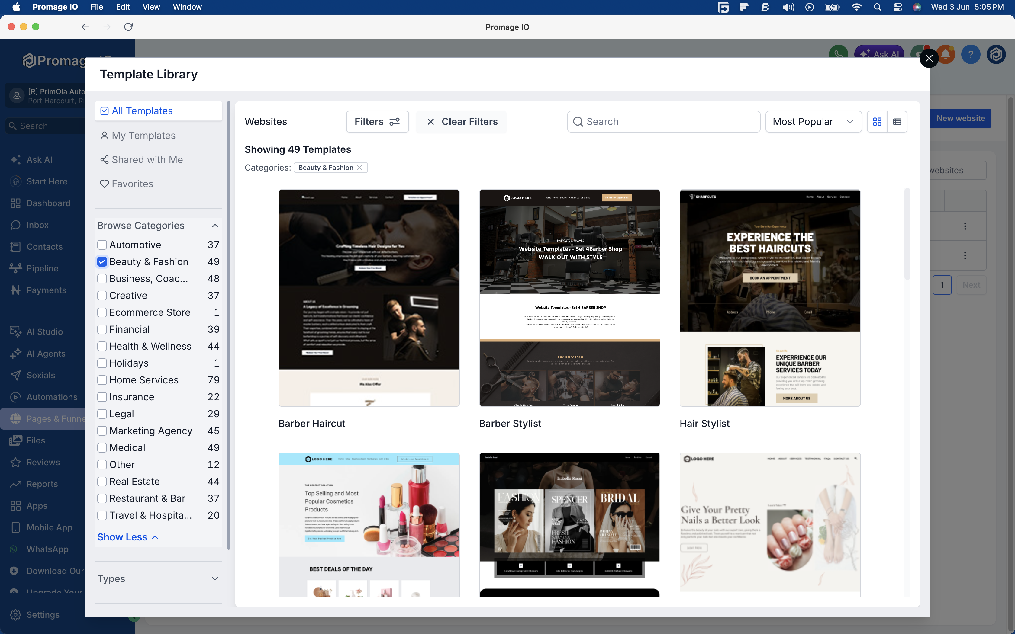 Websites, Funnels & Landing Pages