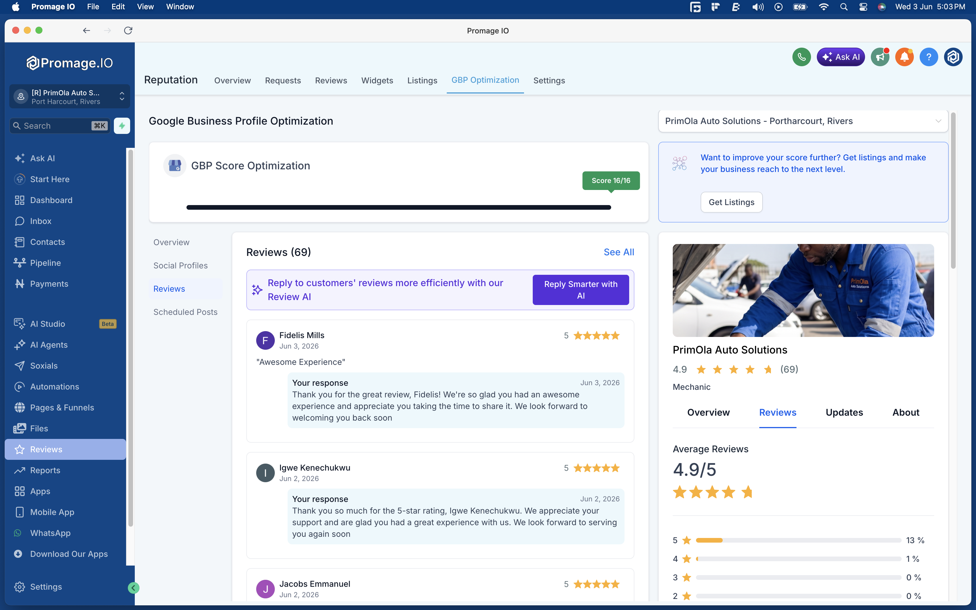 Google Review Management