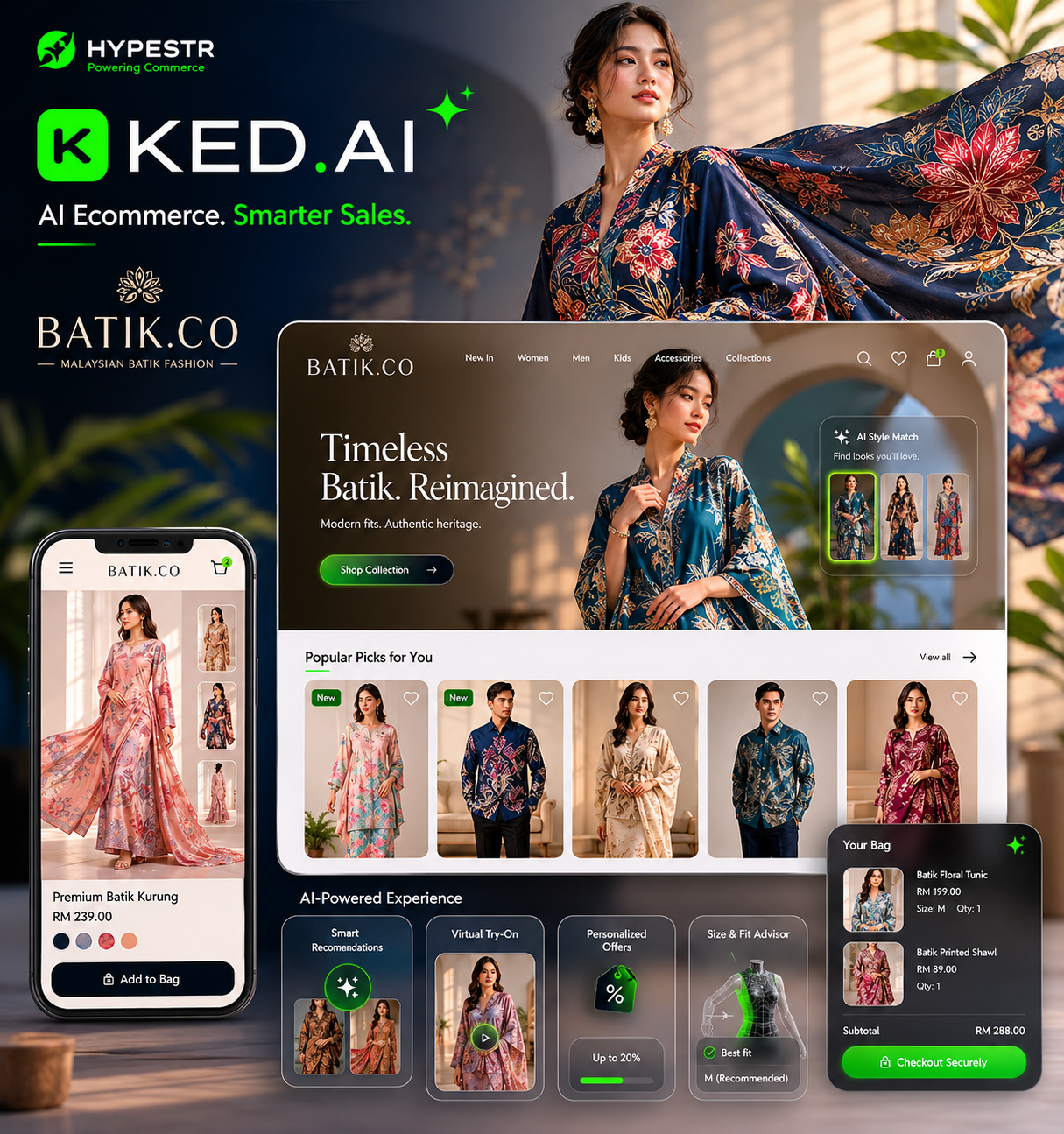 KED.AI — AI ecommerce store setup system for Malaysian businesses