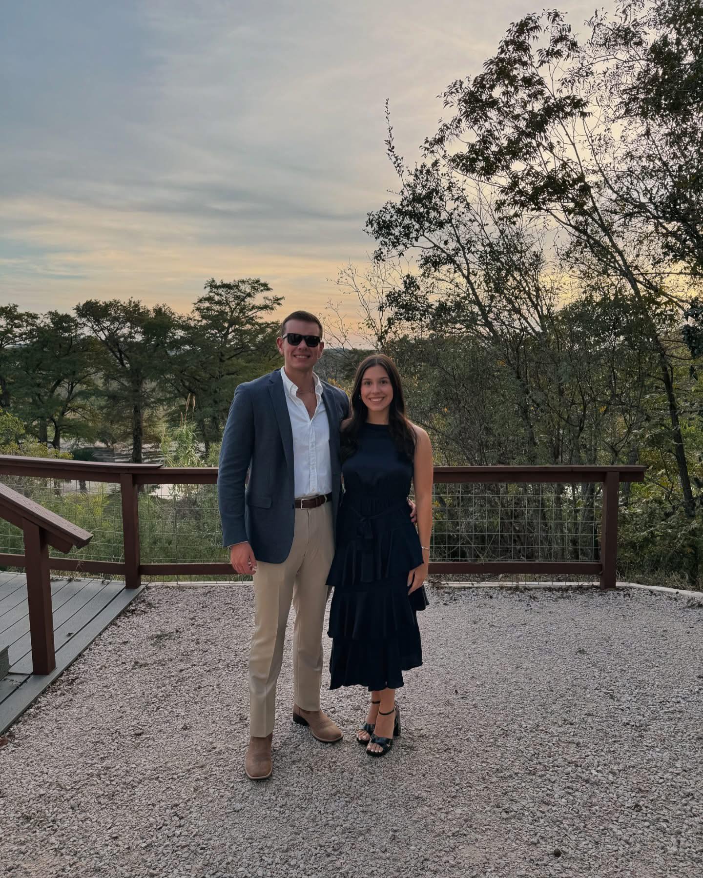 Dylan and Faith Forde standing together outdoors