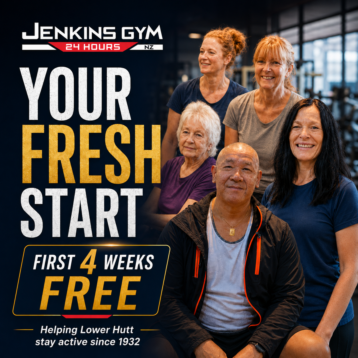Jenkins Gym Your Fresh Start - First 4 Weeks Free