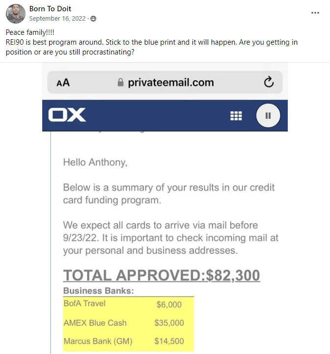REI90 member post