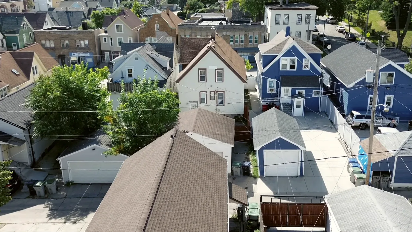 Neighborhood aerial view