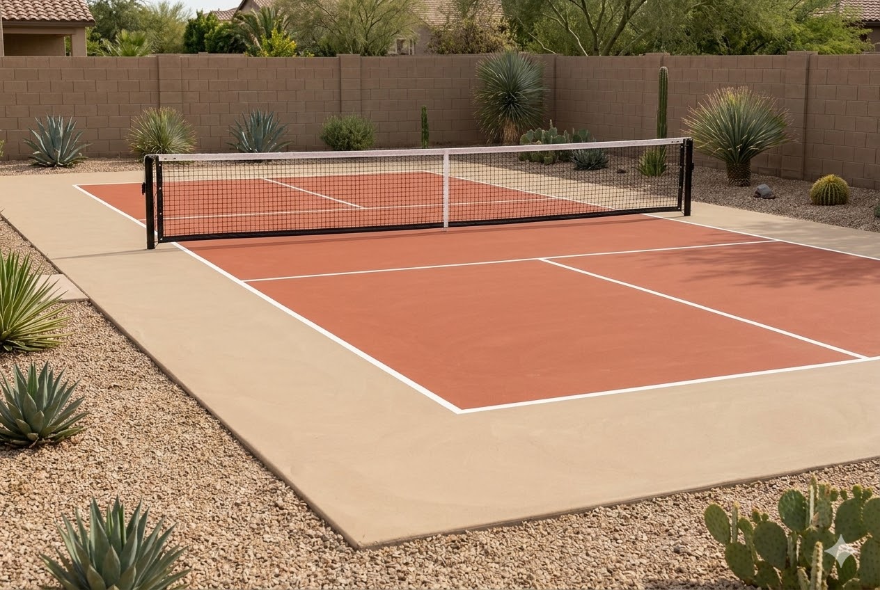 backyard pickleball court image backyard pickleball court image