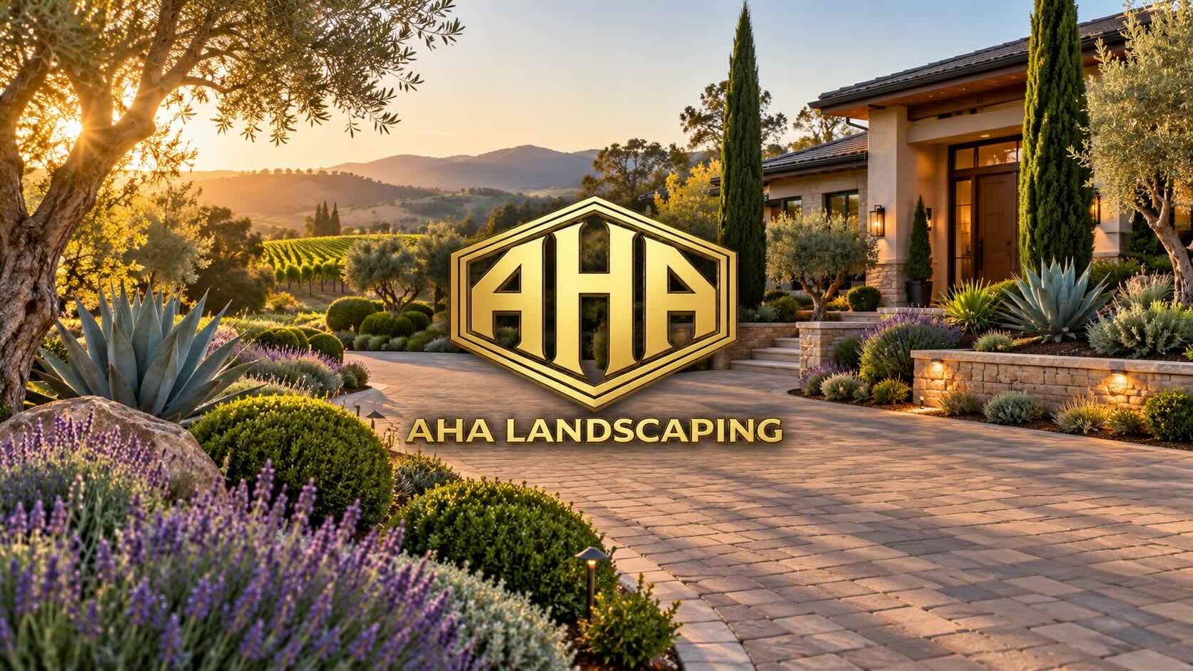 AHA Landscaping crew at work