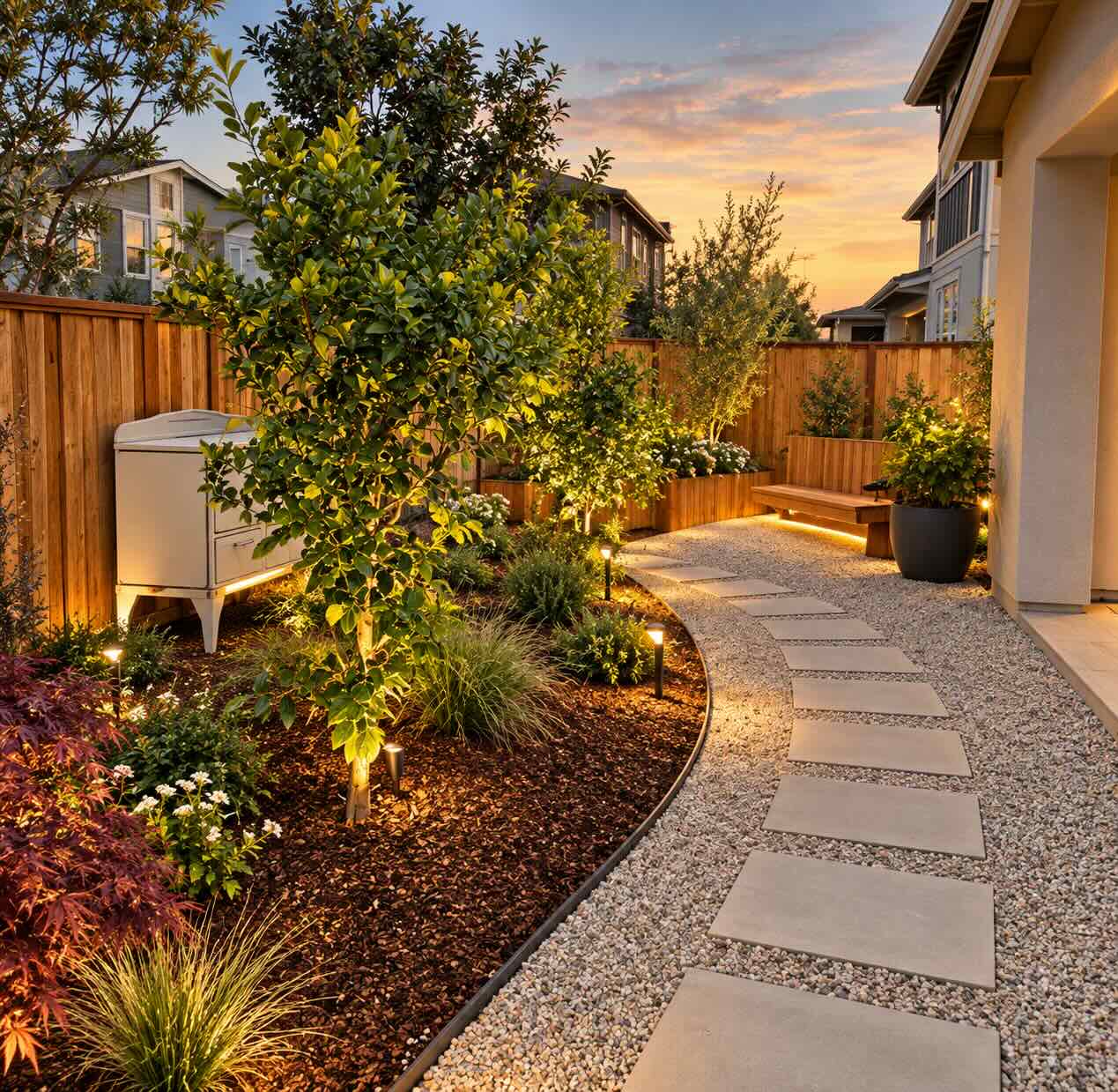 Landscape design project built in Santa Rosa | AHA Landscaping