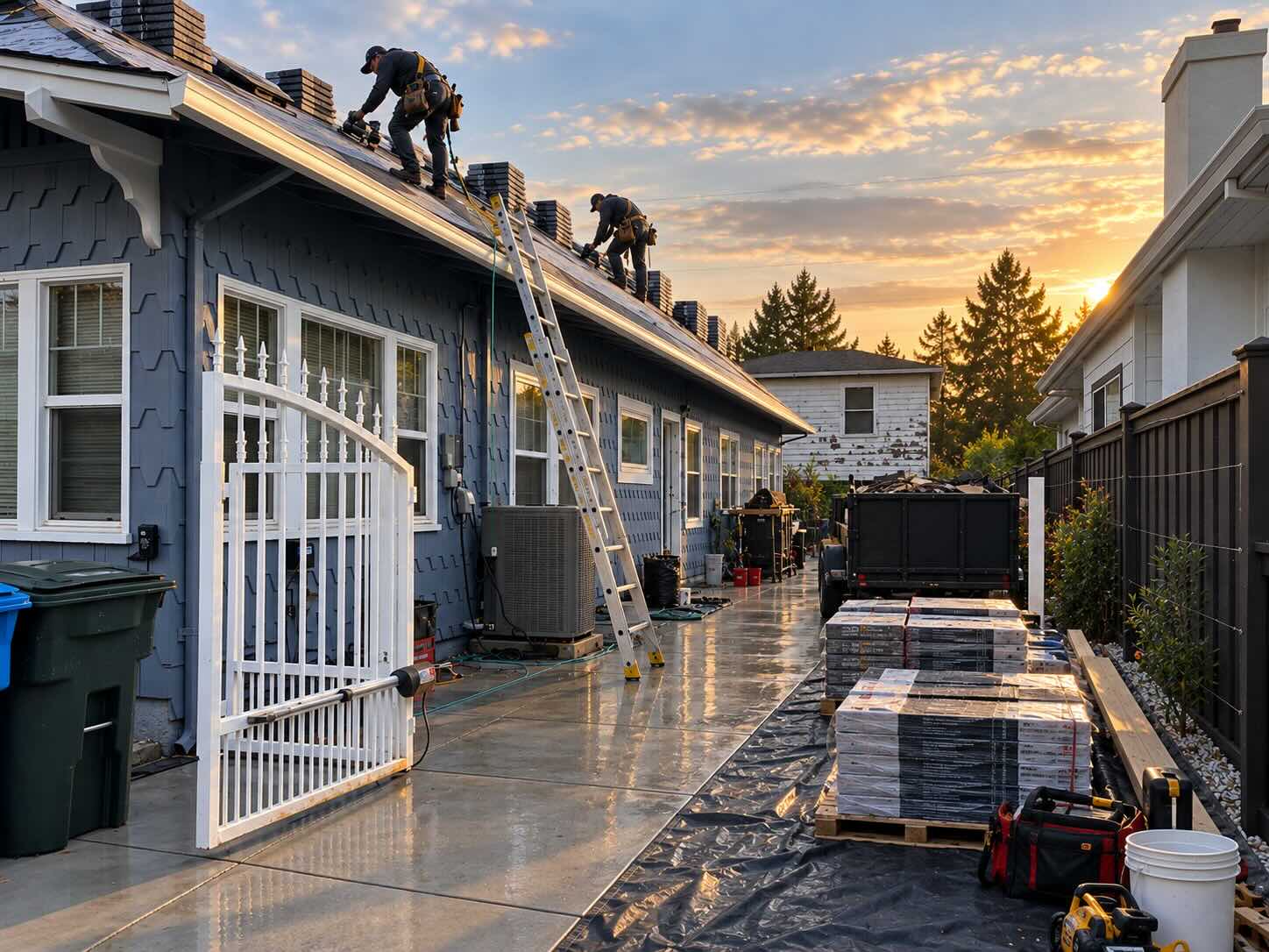 Roofing project AHA Landscaping