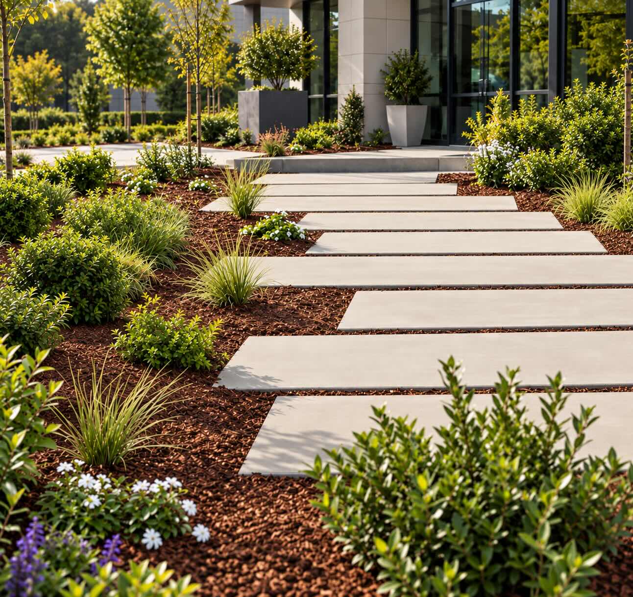 Commercial landscaping project in Lower Lake AHA Landscaping