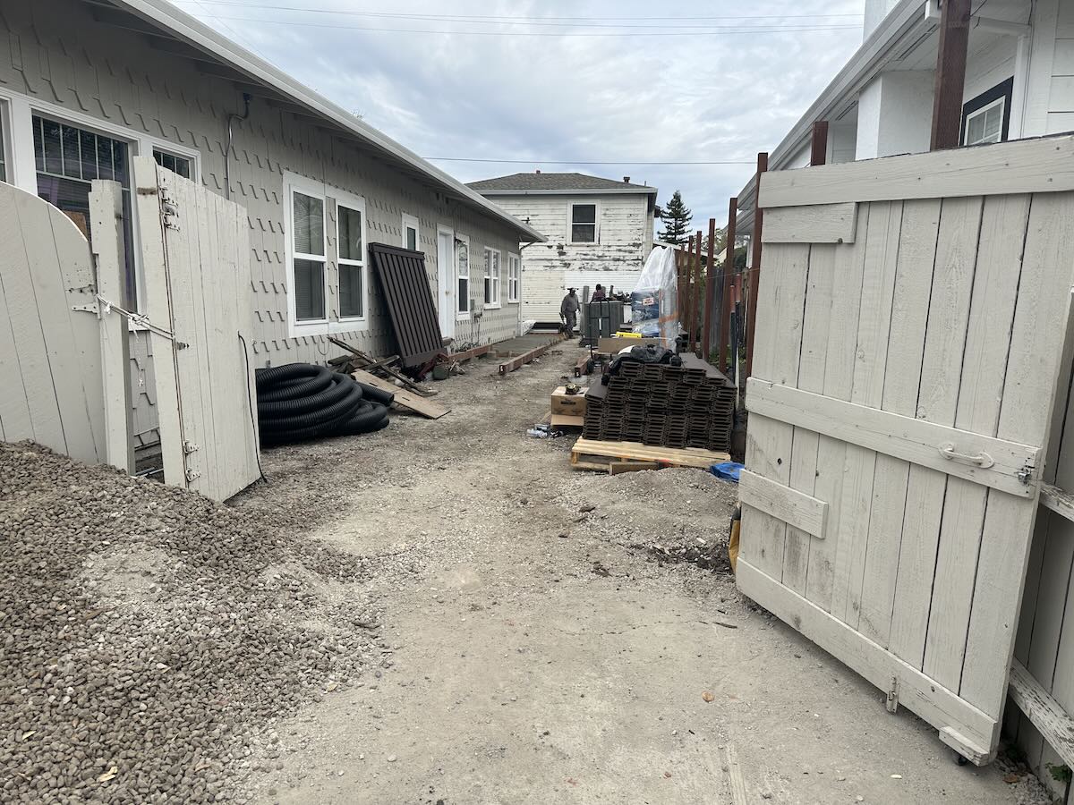 Before: same property prior to work