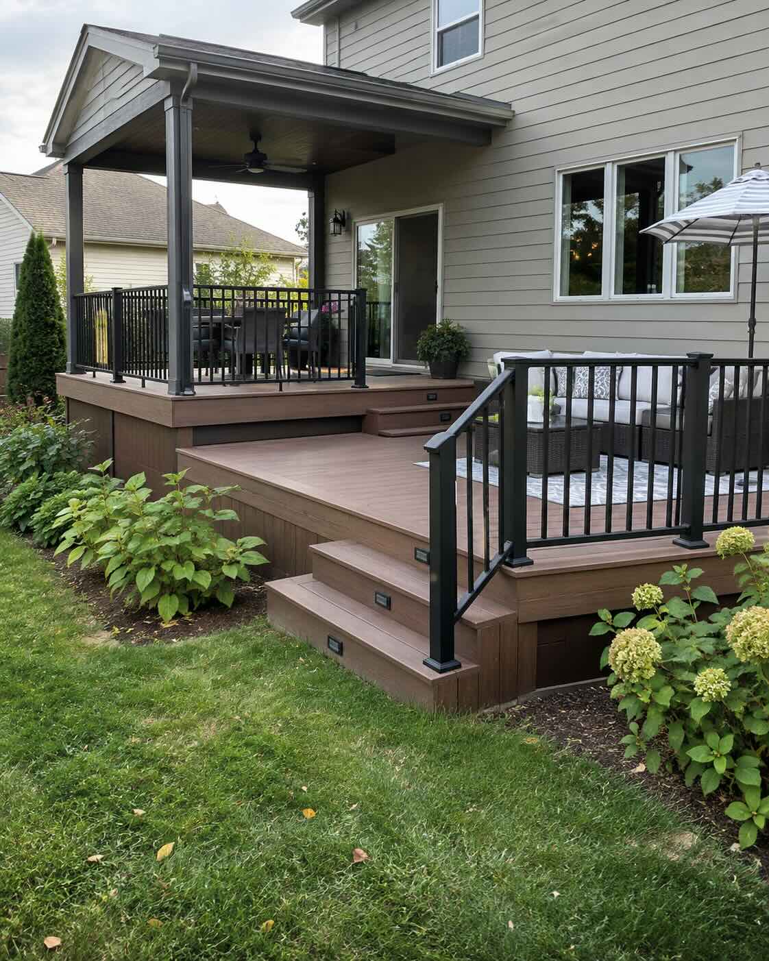 Wooden deck and patio install with gazebo, Sonoma County