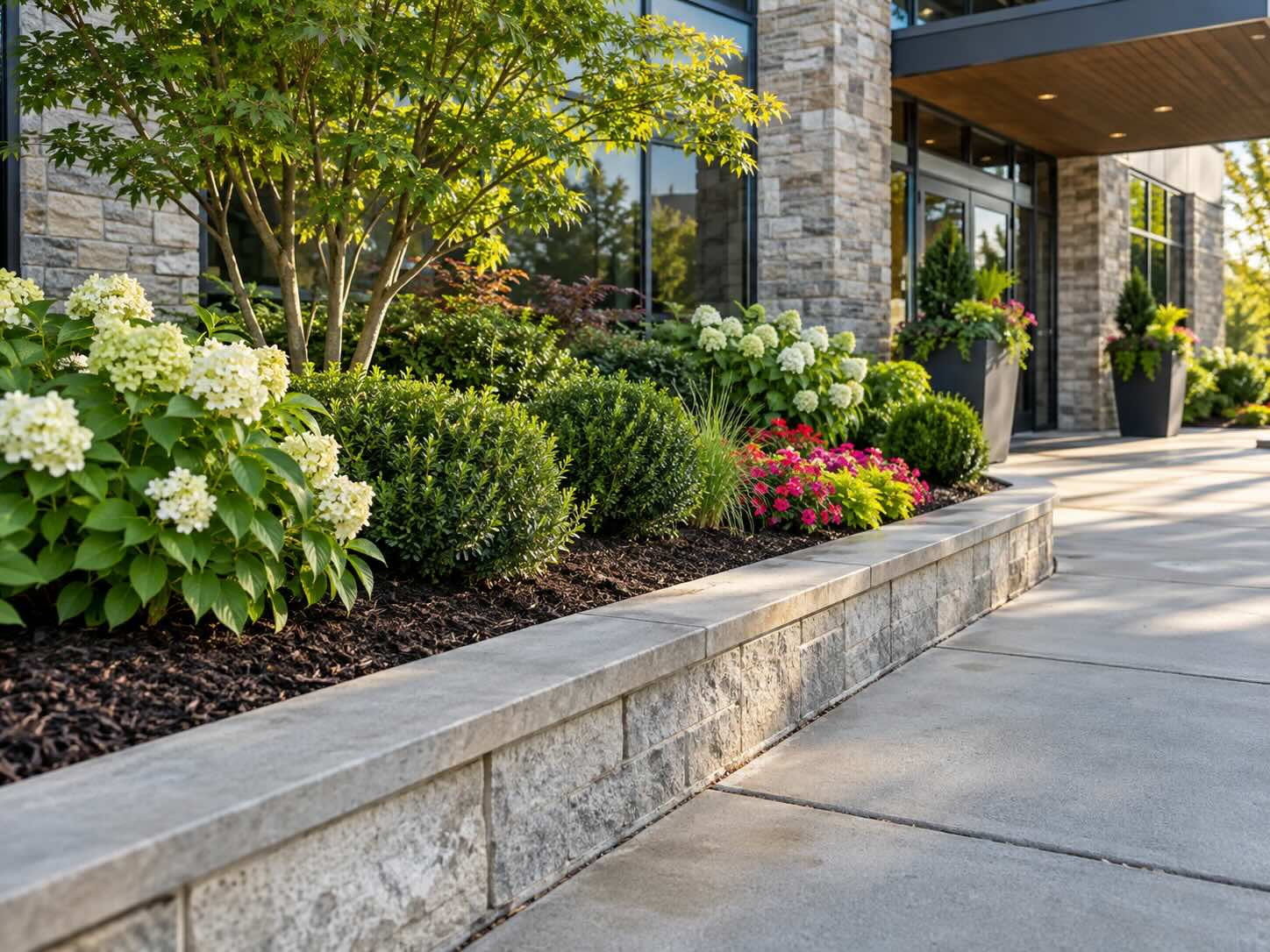 Commercial landscape maintenance property in Sonoma County AHA Landscaping