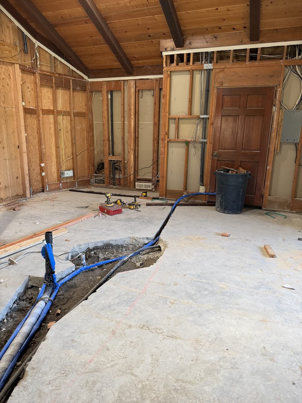 Before: same interior prior to remodel work