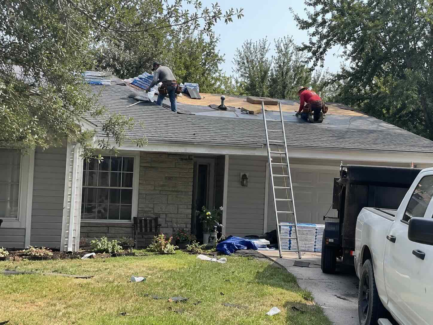 Roofing project in Sonoma County AHA Landscaping