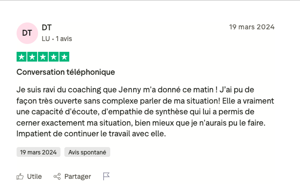 Témoignage client Jenny 11