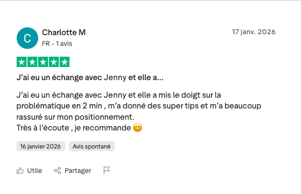 Témoignage client Jenny 4