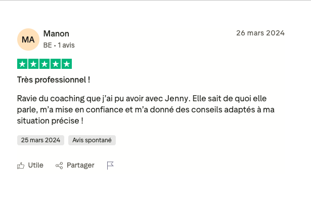 Témoignage client Jenny 9