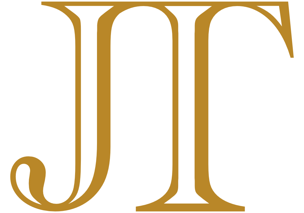 James Tanner gold JT monogram