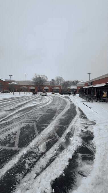 Commercial Snow Removal in action