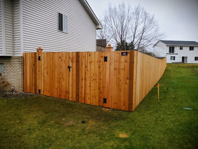 Wood Privacy Fence in Anoka County