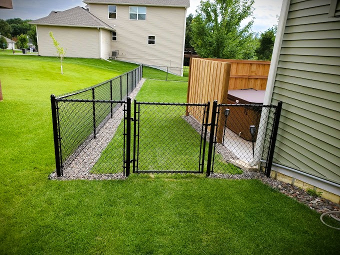 Black Chain-Link Fence Anoka County