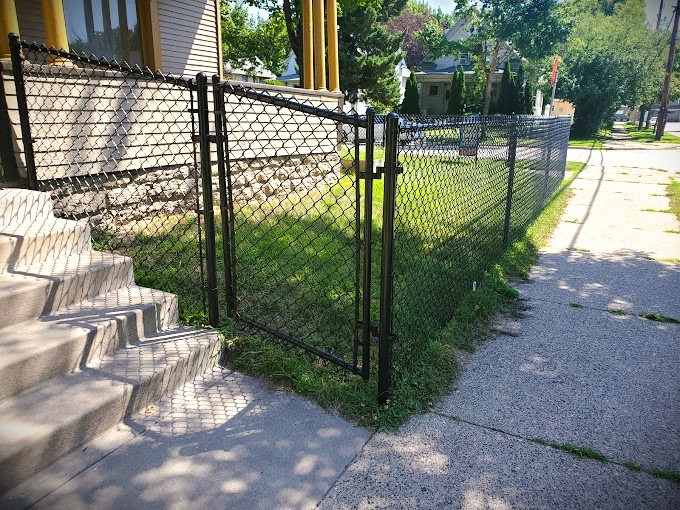 Black Chain-Link Fence