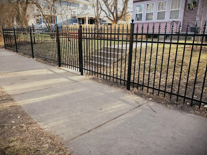 Black Chain-Link Fence