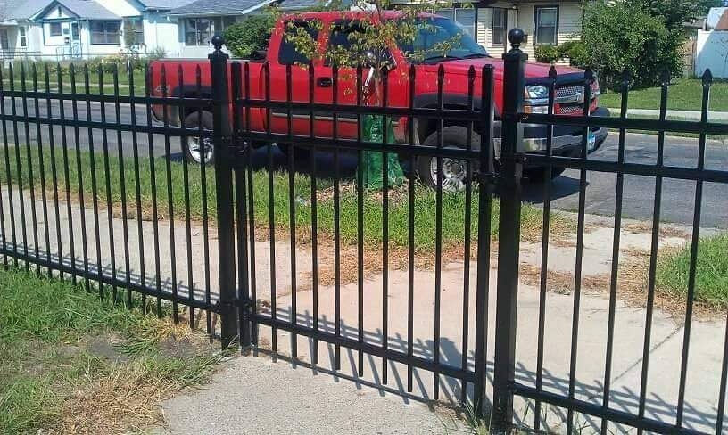 Black Chain-Link Fence