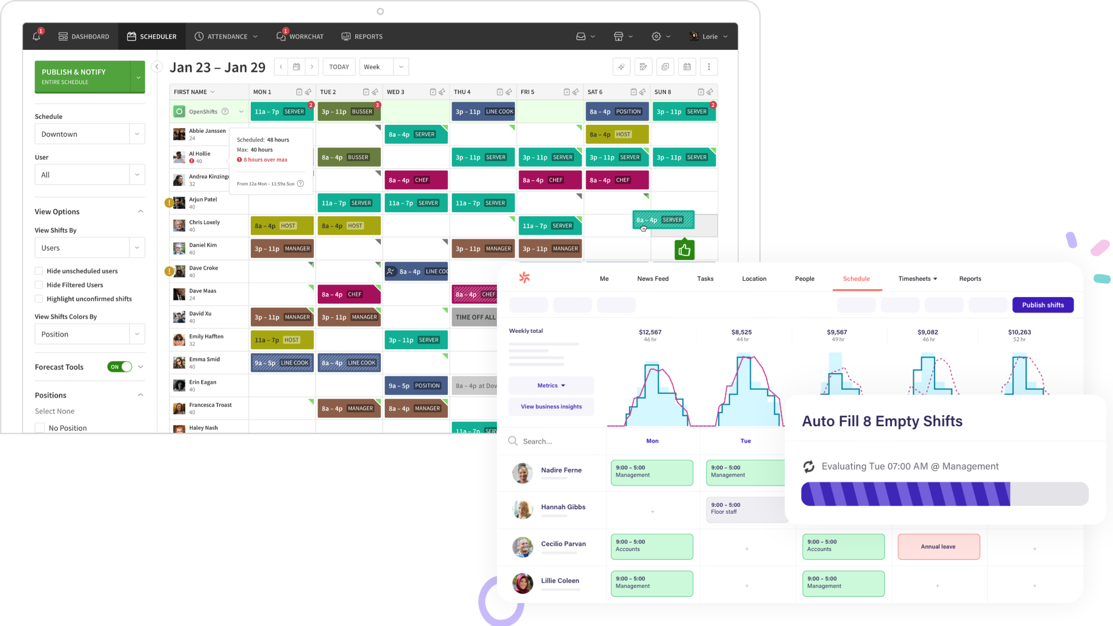 Example of Digital Schedulers and Productivity Trackers