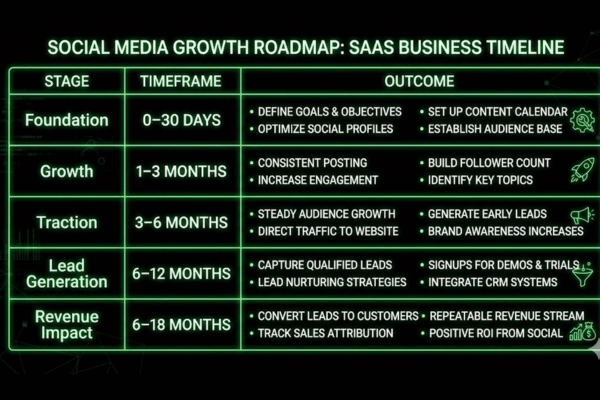 Stages of social media management results from foundation to revenue impact Stages of social media management results from foundation to revenue impact