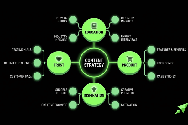 Comparison of social media strategy without content pillars vs structured content pillar system improving consistency and engagement Comparison of social media strategy without content pillars vs structured content pillar system improving consistency and engagement