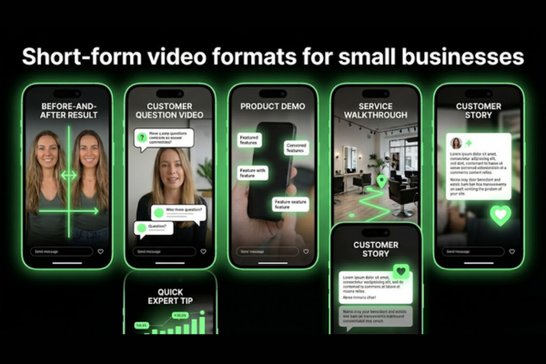 Short-form video content ideas for small business social media marketing Short-form video content ideas for small business social media marketing