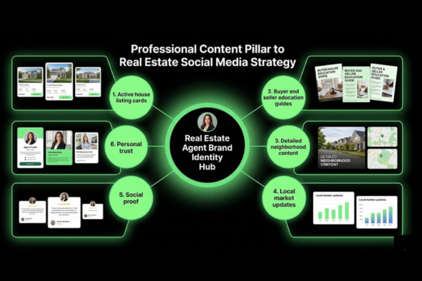 Real estate social media content pillars for agents and brokers Real estate social media content pillars for agents and brokers