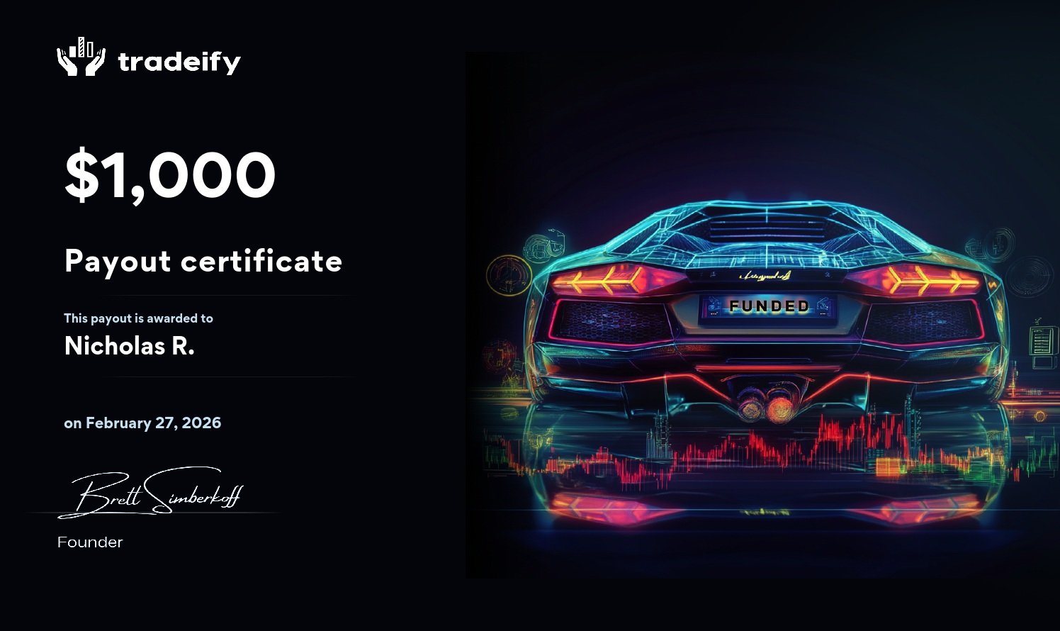 Nicholas R. — $1,000 Payout