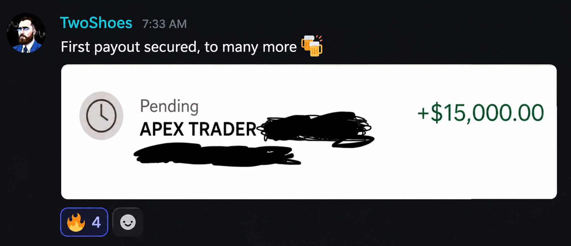 TwoShoes — $15,000 First Payout