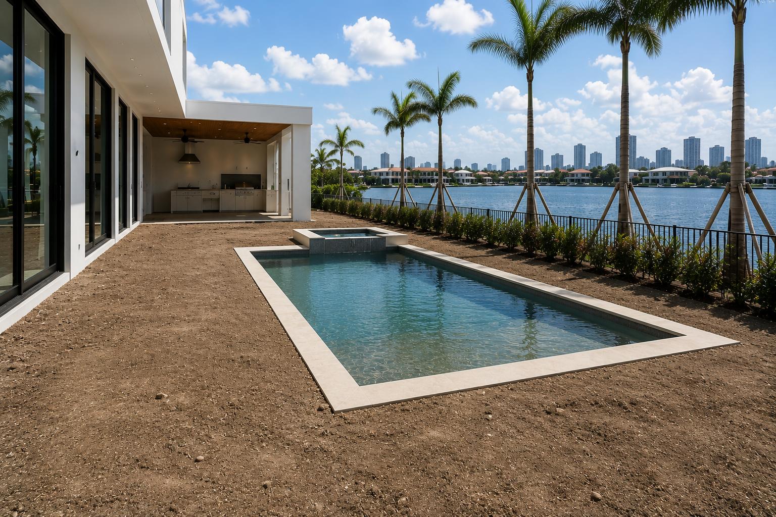 After artificial turf installation Miami FL