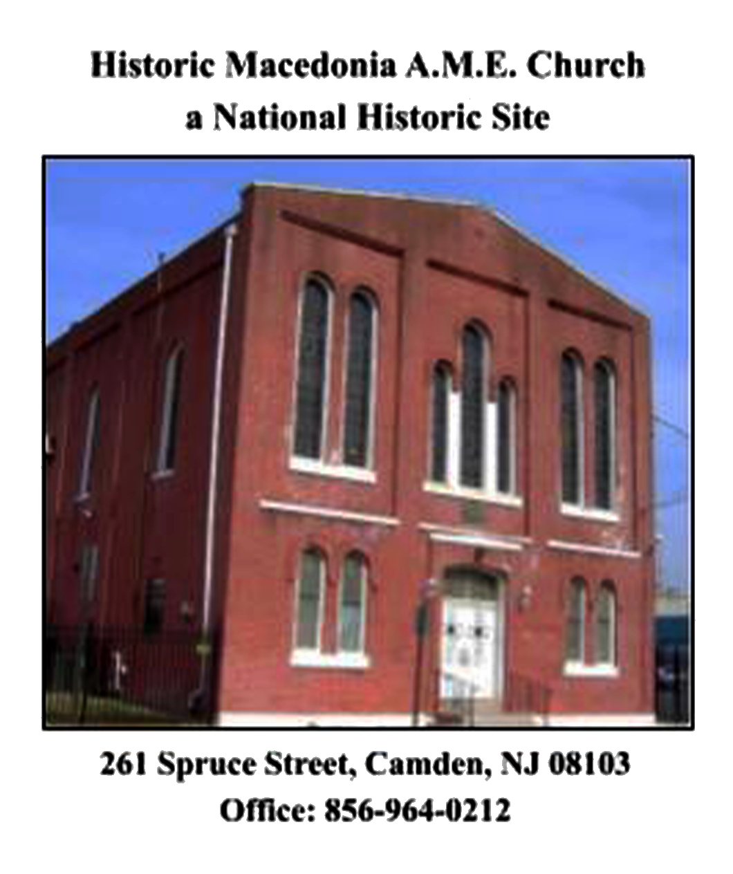 Historic Macedonia AME Church Camden NJ