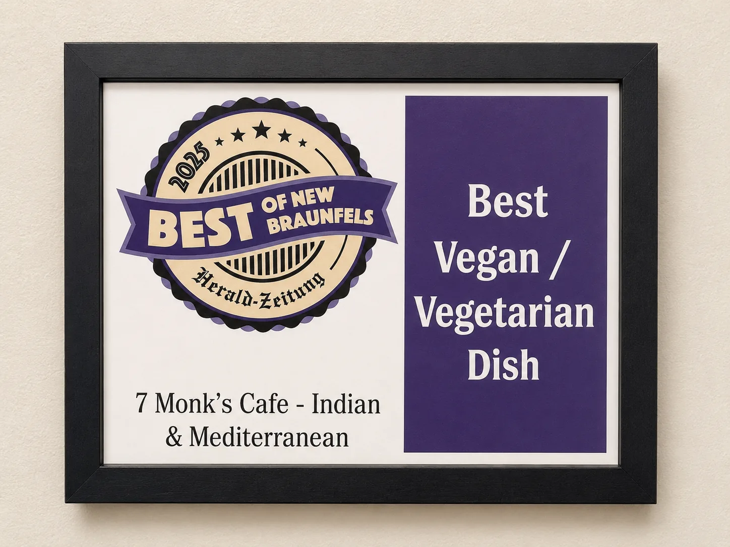2025 Best Vegan/Vegetarian Dish