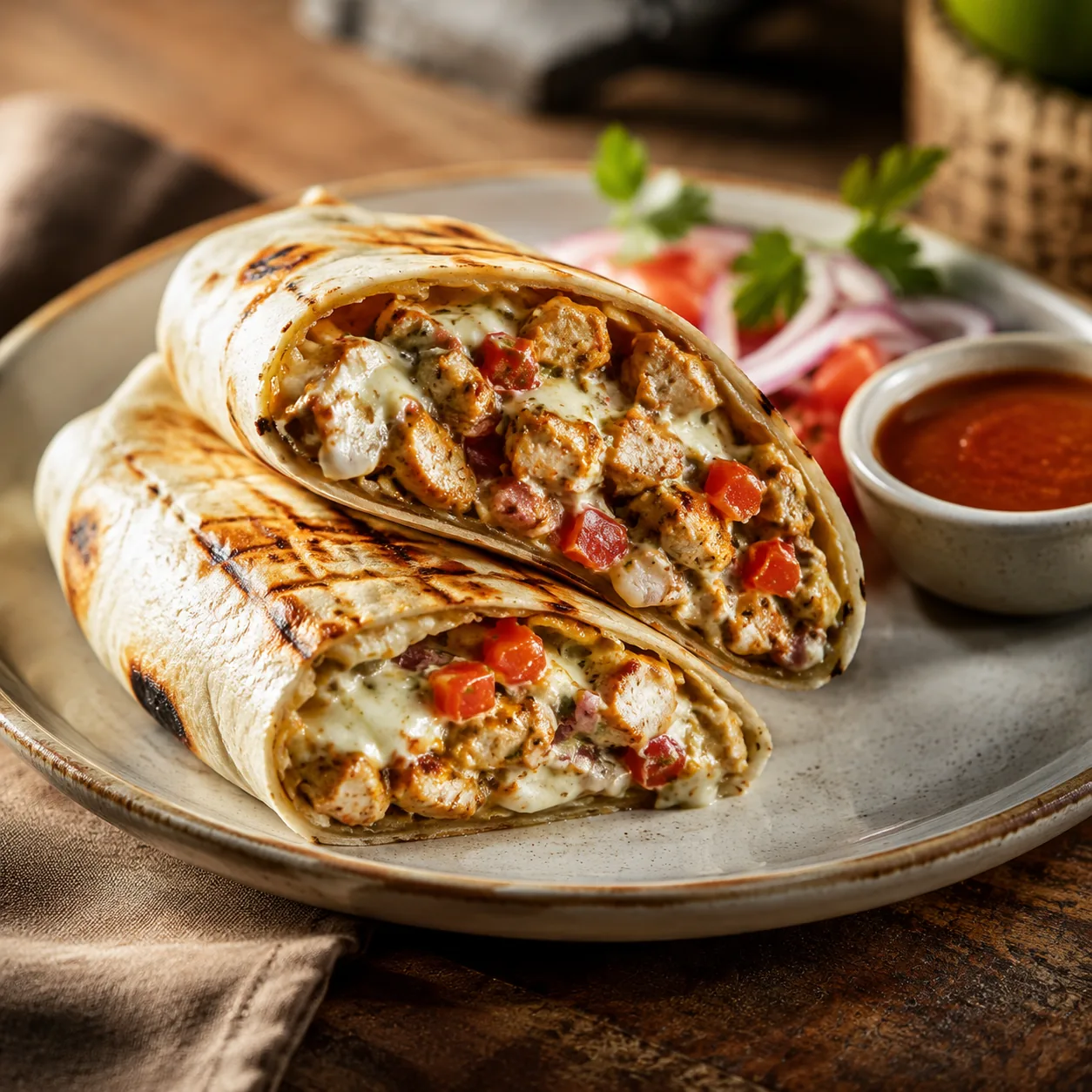 Cheesy Chicken Wrap